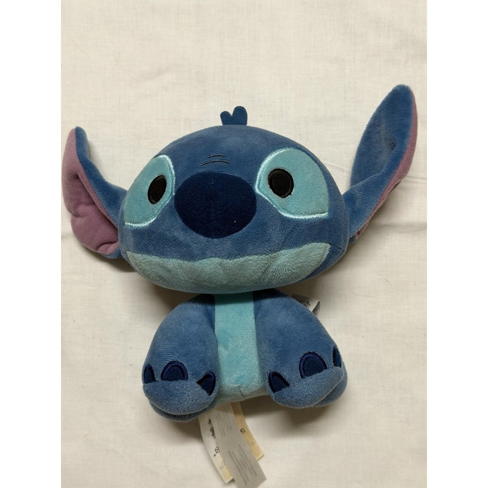 Disney Parks Lilo & Stitch Big Head Plush 7" Blue Stuffed Alien